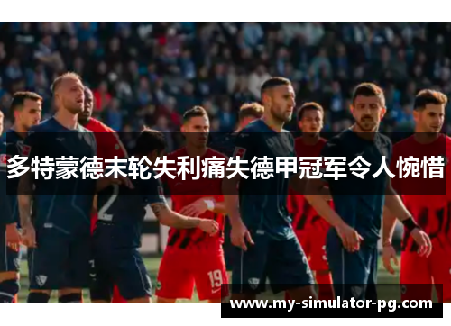 多特蒙德末轮失利痛失德甲冠军令人惋惜